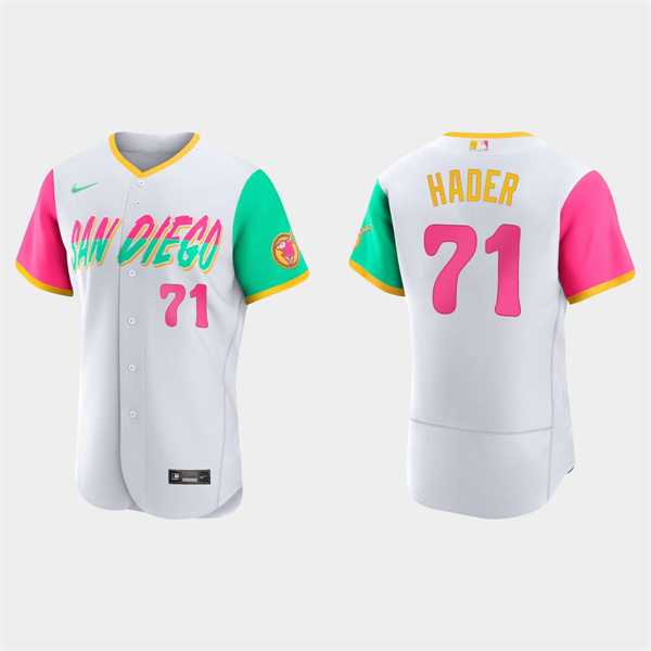Men's San Diego Padres #71 Josh Hader White 2022 City Connect Jersey Dzhi,We sell and wholesale Men's San Diego Padres #71 Josh Hader White 2022 City Connect Jersey Dzhi on line form chian!